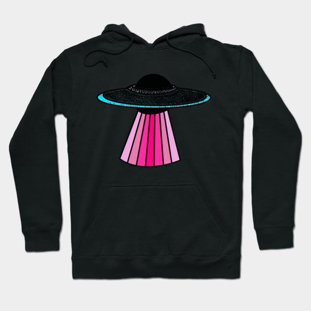 Preppy Glitter Spaceship Hoodie by Asilynn